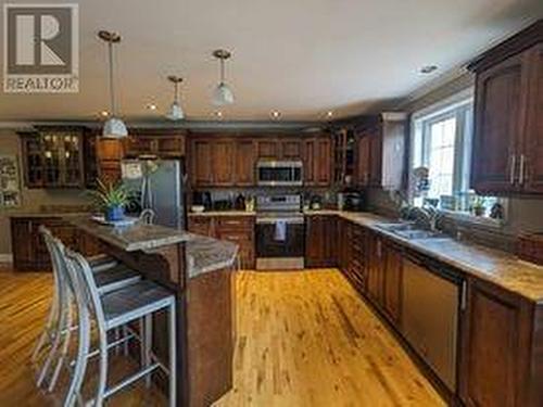 50 Birchy Point, Campbellton, NL - Indoor Photo Showing Kitchen With Double Sink