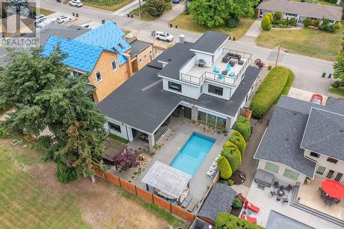 452 Knowles Road, Kelowna, BC - Outdoor With In Ground Pool With View