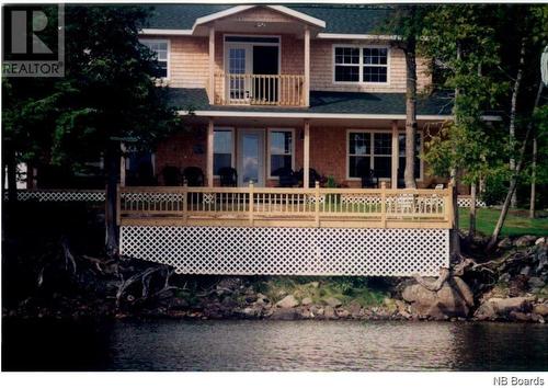 2179 Clark Road, Skiff Lake, NB - Outdoor With Deck Patio Veranda With Facade