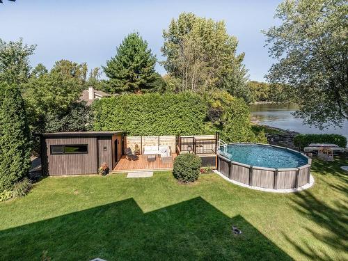 Pool - 482 Av. Missisquoi, Venise-En-Québec, QC - Outdoor With Above Ground Pool With Backyard