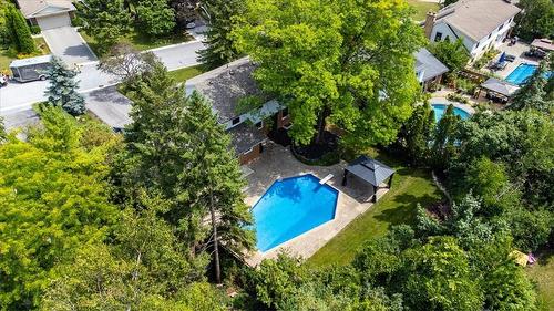 2128 Agincourt Crescent, Burlington, ON - Outdoor With In Ground Pool With View