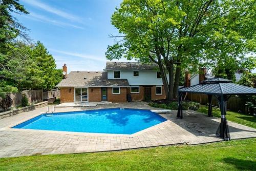2128 Agincourt Crescent, Burlington, ON - Outdoor With In Ground Pool With Backyard
