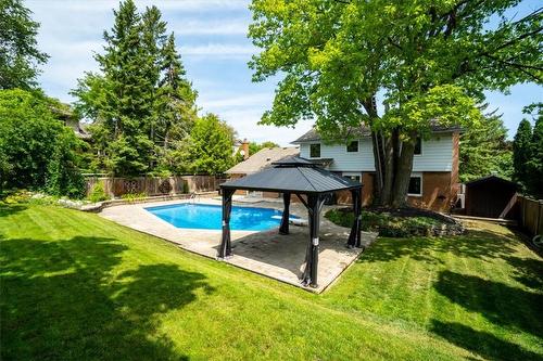 2128 Agincourt Crescent, Burlington, ON - Outdoor With In Ground Pool With Backyard