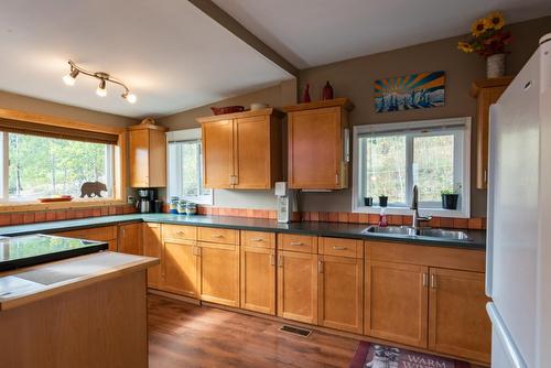 2007 Princess Avenue, Rossland, BC - Indoor Photo Showing Kitchen With Double Sink