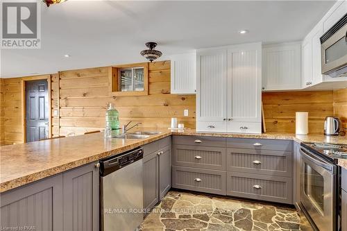 1930 White Lake Rd E, Douro-Dummer, ON - Indoor Photo Showing Kitchen With Double Sink