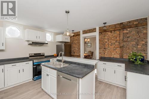 7 Guelph St, Halton Hills, ON - Indoor Photo Showing Kitchen With Double Sink With Upgraded Kitchen