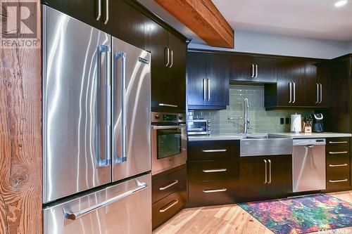 101 1304 Halifax Street, Regina, SK - Indoor Photo Showing Kitchen With Double Sink