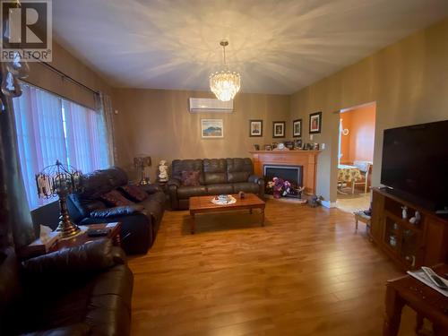197 Main Road, Aguathuna, NL - Indoor Photo Showing Living Room With Fireplace