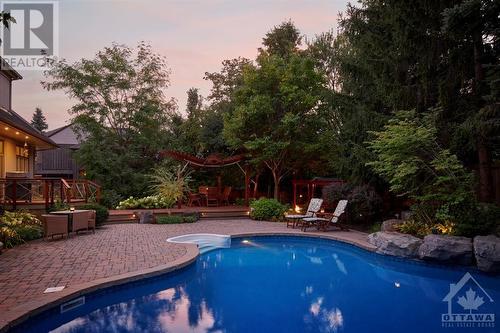 203 Balmoral Place, Ottawa, ON - Outdoor With In Ground Pool With Deck Patio Veranda With Backyard