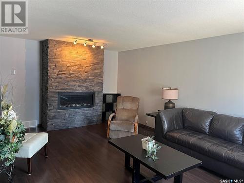 204 7Th Street E, Wynyard, SK - Indoor Photo Showing Living Room With Fireplace