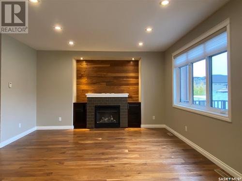 4730 Green Apple Drive, Regina, SK - Indoor With Fireplace