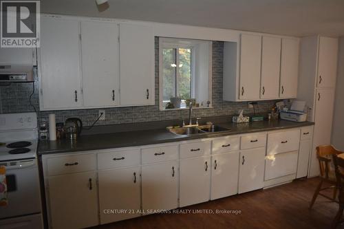 1081 Papineau Lake Rd, Hastings Highlands, ON - Indoor Photo Showing Kitchen With Double Sink