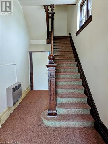 Staircase to 2nd floor - 719 Queen Street, Kincardine, ON 