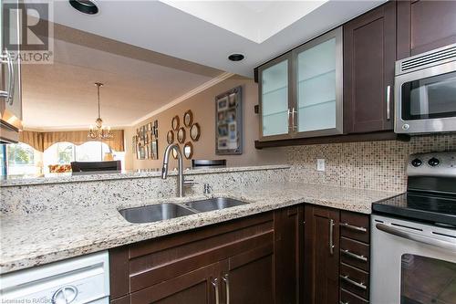 1455 2Nd Avenue W Unit# 202, Owen Sound, ON - Indoor Photo Showing Kitchen With Double Sink