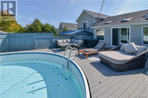 591 Pascal Street, Tracadie, NB - Outdoor With Above Ground Pool With Deck Patio Veranda