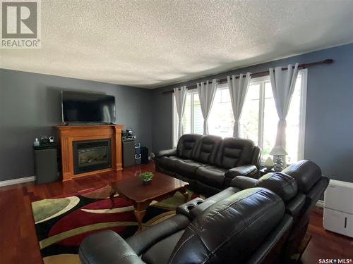 1704 Gregory Drive, North Battleford, SK - Indoor Photo Showing Living Room With Fireplace