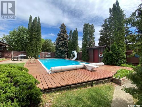 1704 Gregory Drive, North Battleford, SK - Outdoor With Above Ground Pool