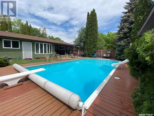 1704 Gregory Drive, North Battleford, SK - Outdoor With In Ground Pool With Deck Patio Veranda