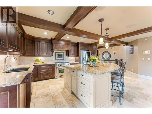 5958/5960 Old Kamloops Road, Vernon, BC - Indoor Photo Showing Kitchen With Double Sink With Upgraded Kitchen