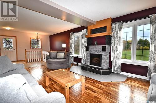 Holbein Acreage, Shellbrook Rm No. 493, SK - Indoor Photo Showing Living Room With Fireplace
