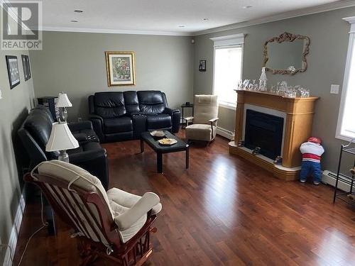 12 Juniper Drive, Lewisporte, NL - Indoor Photo Showing Living Room With Fireplace