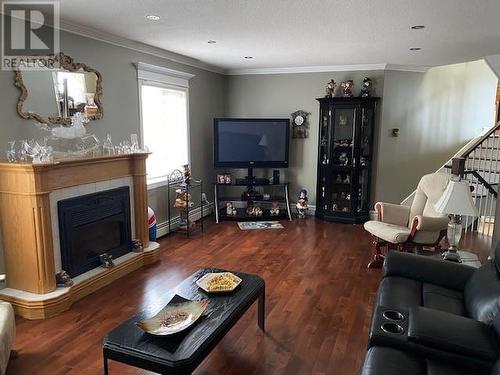 12 Juniper Drive, Lewisporte, NL - Indoor Photo Showing Living Room With Fireplace