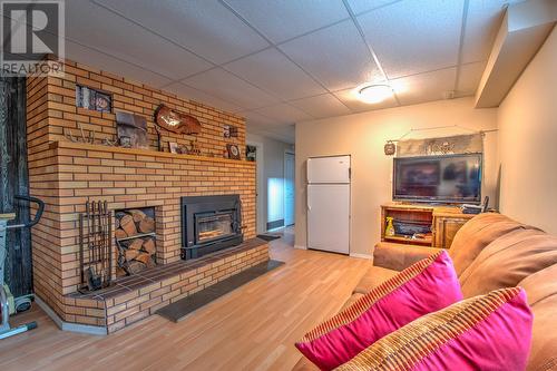2611 Highway 6, Lumby, BC - Indoor Photo Showing Living Room With Fireplace