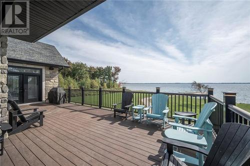 21550 Fernwood Drive, Bainsville, ON - Outdoor With Body Of Water With Deck Patio Veranda With Exterior