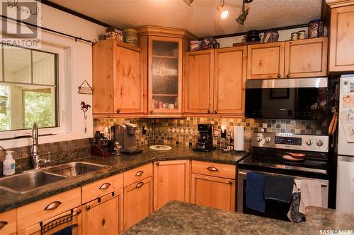 Brokenshell Acreage - 77 Acre Ranch, Brokenshell Rm No. 68, SK - Indoor Photo Showing Kitchen With Double Sink