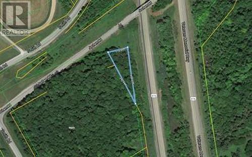 Aerial photo showing smaller piece of land on soutwest corner of Highway 416 and Jochem Rd - 2209 Jochem Road, Edwardsburgh/Cardinal, ON 