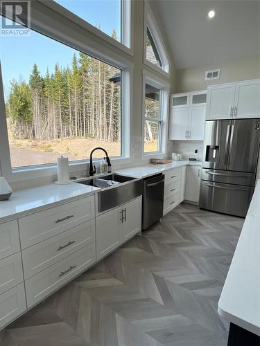 84 Burntberry Road, Springdale, NL - Indoor Photo Showing Kitchen With Double Sink