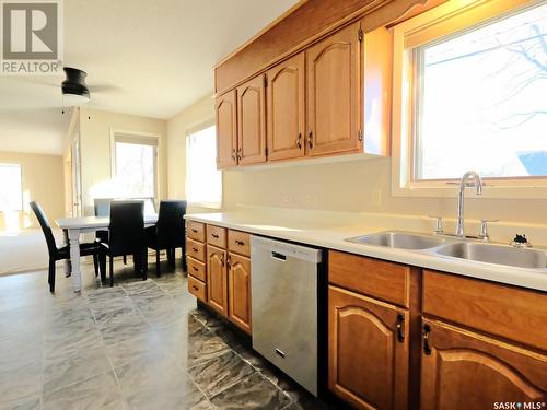 701 George Street, Rosetown, SK - Indoor Photo Showing Kitchen With Double Sink