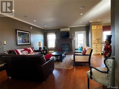 163 Craig Street, Charlo, NB - Indoor Photo Showing Living Room With Fireplace