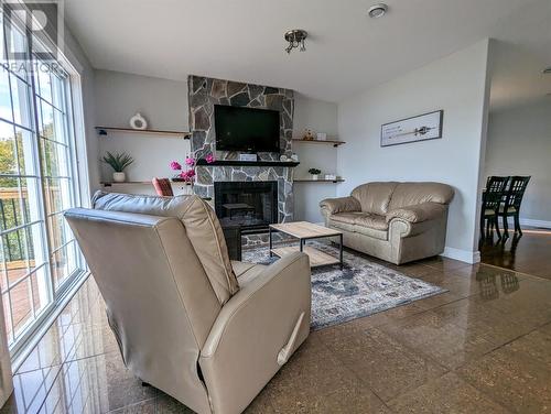 31 Tipping Drive, Pasadena, NL - Indoor Photo Showing Living Room With Fireplace