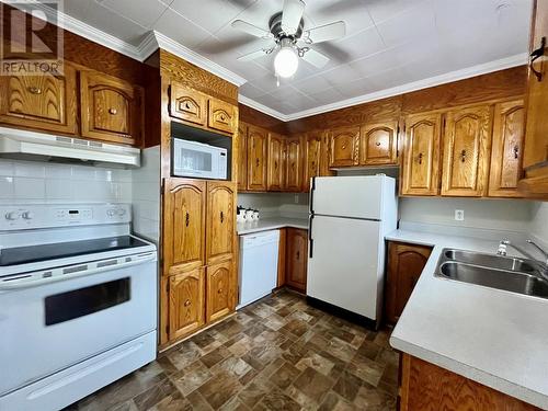 2 Hyde Street, Grand Bank, NL - Indoor Photo Showing Kitchen With Double Sink