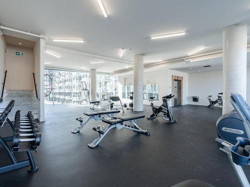 Exercise room - 605B-1400 Rue Ottawa, Montréal (Le Sud-Ouest), QC - Indoor Photo Showing Gym Room