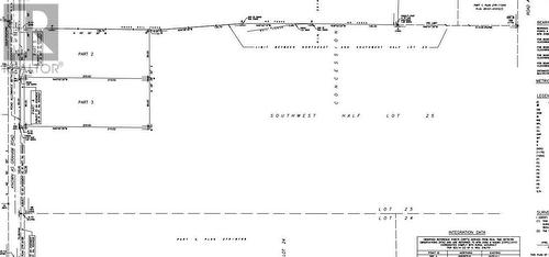 This is the survey for the  front part of the lot only. - 000 Graham Road, Beckwith, ON 
