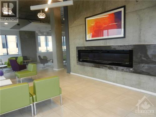 105 Champagne Avenue Unit#1706, Ottawa, ON - Indoor With Fireplace