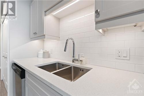 Quartz countertops - 31 Eric Devlin Lane Unit#104, Perth, ON - Indoor Photo Showing Kitchen With Double Sink