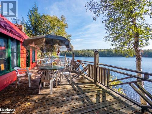 Deck - Part Of 9600 Harris Lake, Whitestone, ON - Outdoor With Body Of Water With View