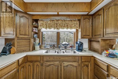 309 Strange Street, Cut Knife, SK - Indoor Photo Showing Kitchen With Double Sink
