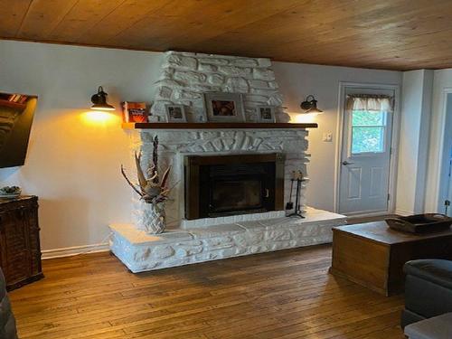 Salon - 345 Ch. Marcil, Sainte-Clotilde, QC - Indoor Photo Showing Living Room With Fireplace