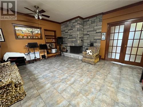 218 Canada Street, Saint-Quentin, NB - Indoor With Fireplace