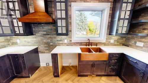 4920 Riverside Avenue, Grand Forks, BC - Indoor Photo Showing Kitchen With Double Sink