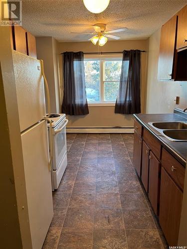 445 12Th Street E, Prince Albert, SK - Indoor Photo Showing Kitchen With Double Sink