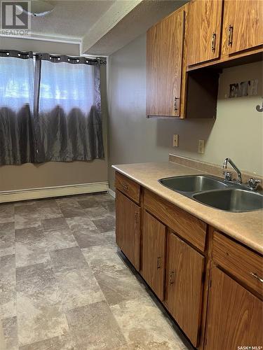 445 12Th Street E, Prince Albert, SK - Indoor Photo Showing Kitchen With Double Sink