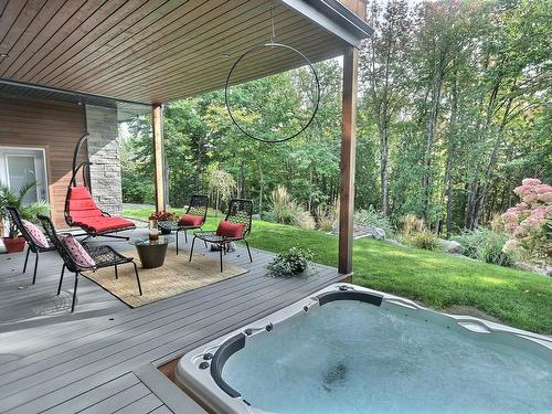 Terrasse - 243 Ch. Du Rocher, Piedmont, QC - Outdoor With Deck Patio Veranda With Exterior