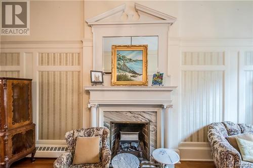 70 Orange Street, Saint John, NB - Indoor Photo Showing Living Room With Fireplace