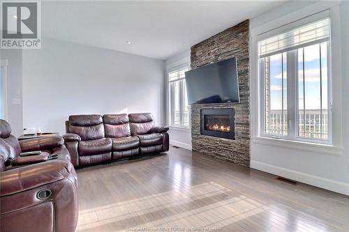 4 Irishview St, Irishtown, NB - Indoor Photo Showing Living Room With Fireplace
