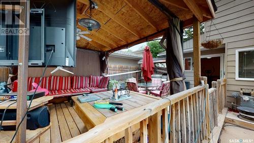 182 Lincoln Drive, Regina, SK - Outdoor With Deck Patio Veranda With Exterior